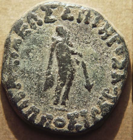 Hippostratos, AE obol/octuple - Copper obverse