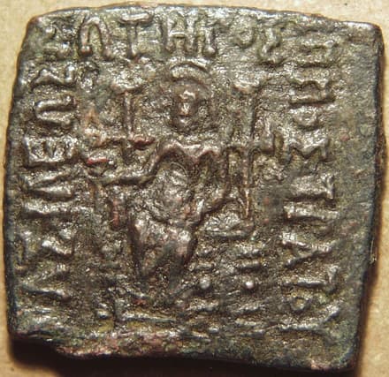 Hippostratos, AE tri-chalkon/triple - Copper obverse