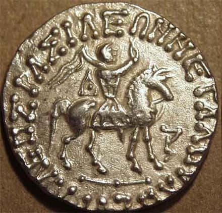 Azes, Silver tetradrachm, Athena reverse obverse
