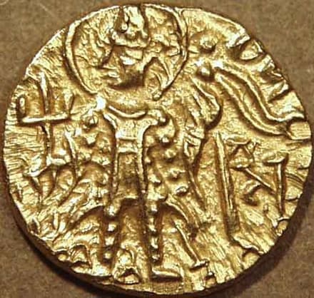 Kanishka III Vasudeva II Shaka Dynastic/series coin types (Dynastic/series coin types) - Var. 004 obverse