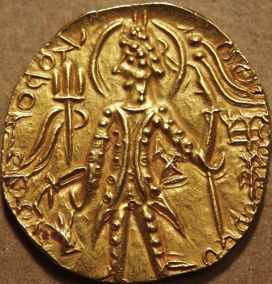 Kanishka III Vasudeva II Shaka Representative coin entries listed on catalog gallery page (Representative coin entries listed on Coi… - CI-DYN-B37-005 obverse