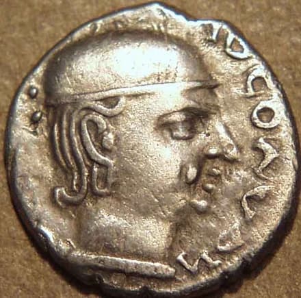 Rudradaman Representative coin entries listed on catalog gallery page… - CI-DYN-B41-003 obverse