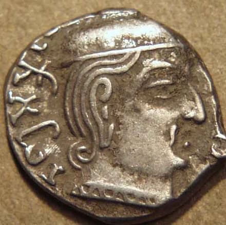 Satyadaman Prithvisena Damasena Representative coin entries listed on catalog gallery page (Representative coin entries listed on Co… - CI-DYN-B43-003 obverse