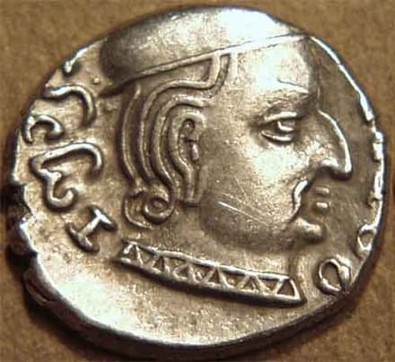 Samghadaman Damajadasri II Viradaman Representative coin entries listed on catalog gallery page (Representative coin entries listed… - CI-DYN-B44-005 obverse