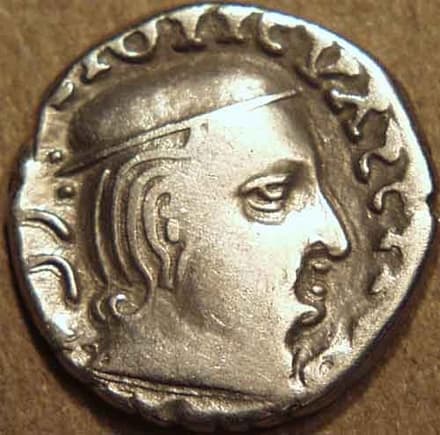 Yasodaman I Vijayasena Isvaradatta Representative coin entries listed on catalog gallery page (Representative coin entries listed on… - CI-DYN-B45-003 obverse