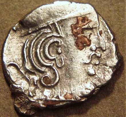 Rudrasimha III drachms (Rudrasimha III drachms) obverse
