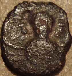 Ramagupta AE fraction, Garuda type - Copper obverse