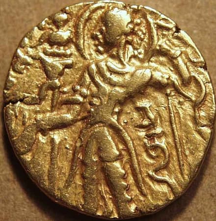 Chandragupta II Gold dinar, Archer type varieties obverse