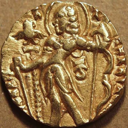 Kumaragupta I Silver drachma types obverse