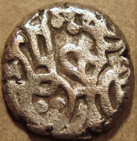Muhammad bin Sam billon jital, Budaun - Copper obverse