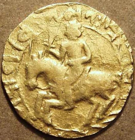 Muhammad bin Sam gold 20-ratti, Bengal obverse