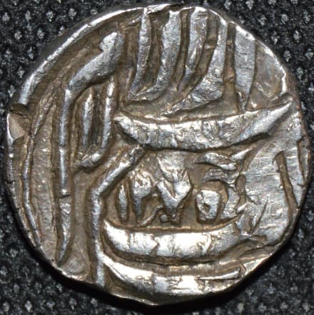 Mohammed Bahawal Khan III silver reduced-weight rupee, Ahmadpur obverse