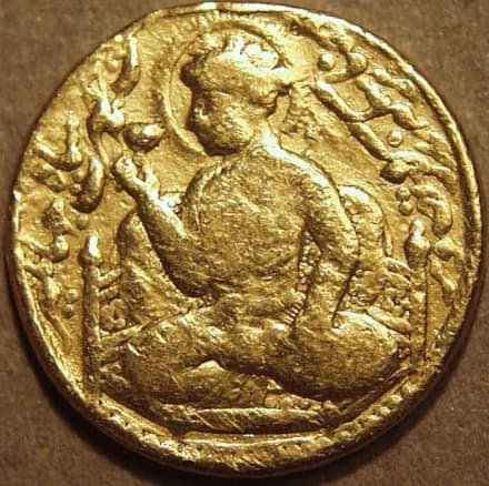 Jahangir Gold mohur, Ajmer obverse