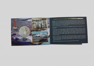 India Commemorative Golden Jubilee of New Mangalore Port Authority | Rs. 50 Proof Coin obverse