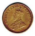 Half Pice (George V) obverse