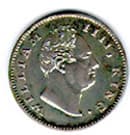 Half Rupee (William IV) obverse