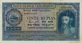 20 Rupias 1945 front