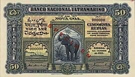 50 Rupias 1924 front