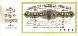 50 Rupias 1882 front