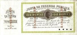 100 Rupias 1882 front