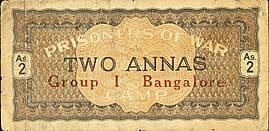 2 Annas (Bangalore; PoW Camps) ND (1941-1945) front