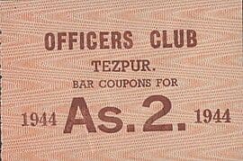 2 Annas (Tezpur; Officers' Club) 1944 front
