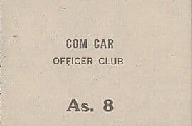 8 Annas (COM CAR Officer Club) ND (1942-1945) front