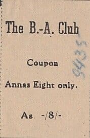 8 Annas (The B.-A. Club) ND (1942-1945) front