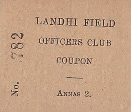 2 Annas (Landhi Field Officers Club) ND (1942-1945) front