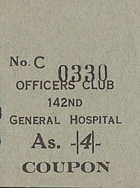 4 Annas (142nd General Hospital; Officers Club) ND (1942-1945) front
