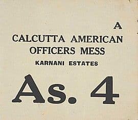 4 Annas (Calcutta; Karnani Estates) ND (1942-1945) front