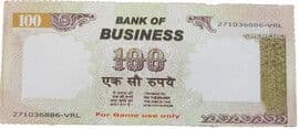 100 Rupees - Bank of Business ND front