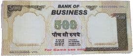 500 Rupees - Bank of Business ND front
