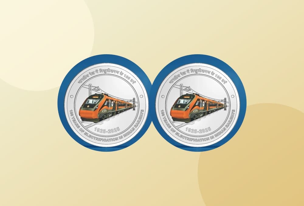Republic India coins showing modern Indian coin designs