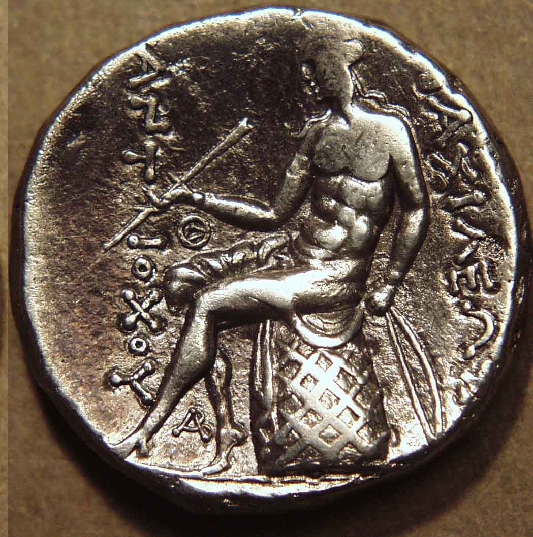 Euthydemos I Silver tetradrachm, c. 185-170 BCE reverse