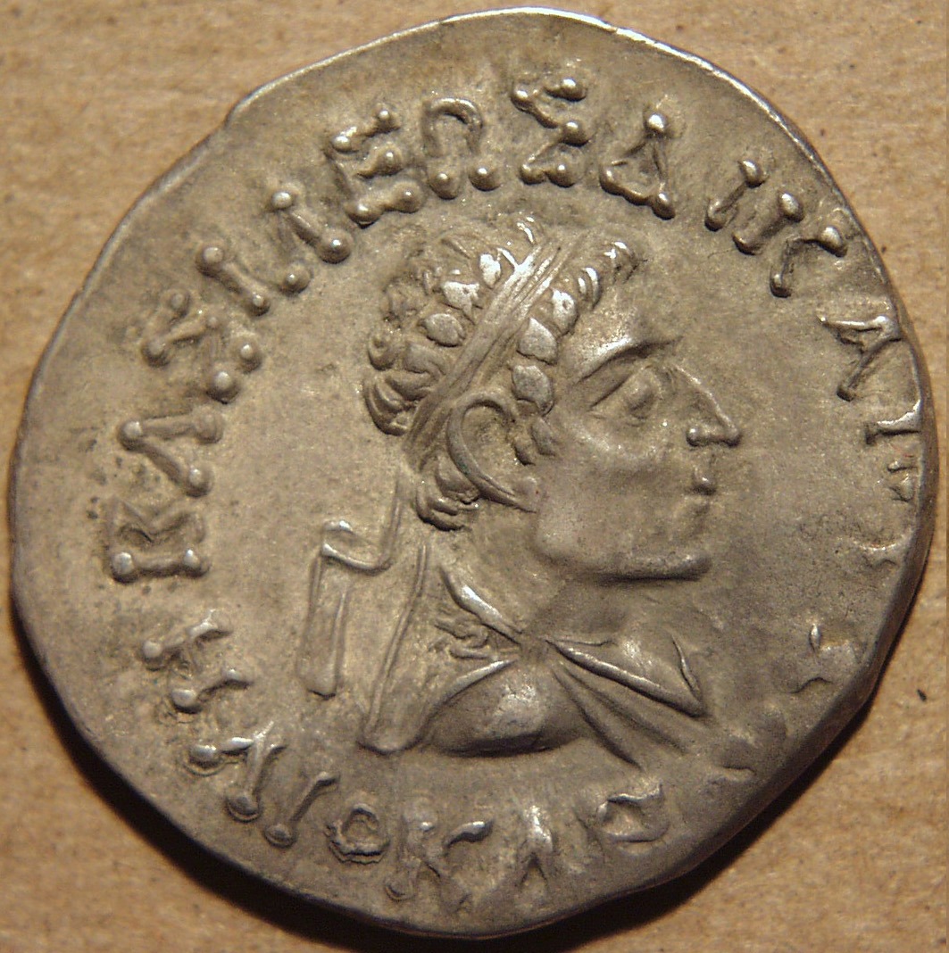 Heliocles II, Silver tetradrachm obverse