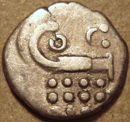 Dutch India: Silver Double Puttan (Fanam), Cochin, Silver Coin reverse