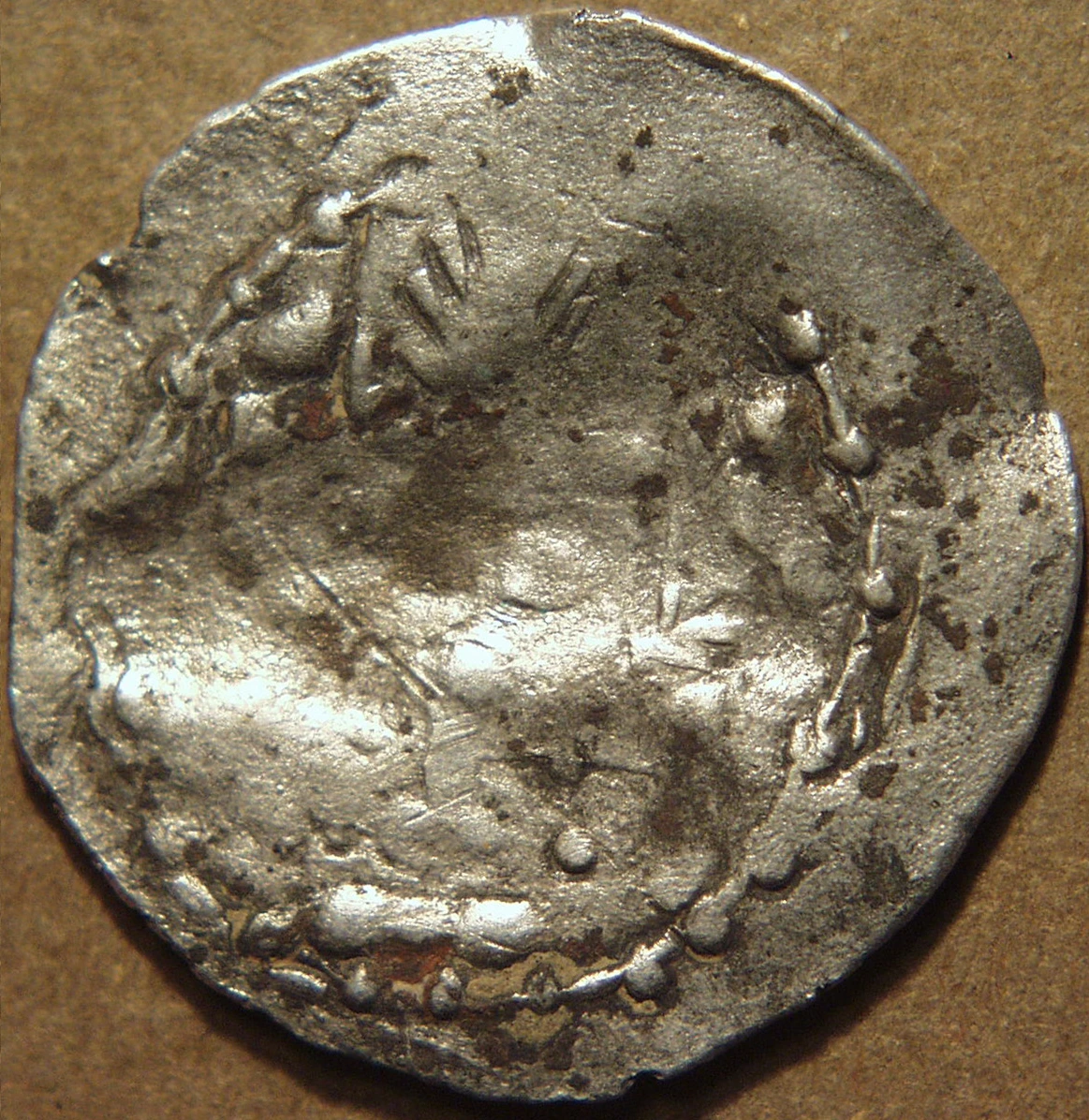 Mehama silver drachm, fine crowned style reverse