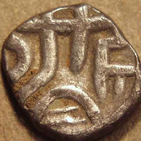 Hari Hara II Silver 10-Rattis, Silver Coin obverse