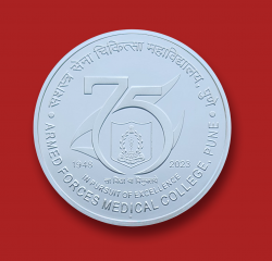 India Commemorative Platinum Jubilee Celebrations of Armed Forces Medical College, Pune reverse