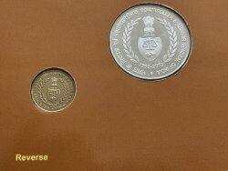 India Commemorative 150 YEARS OF COMPTROLLER & AUDITOR GENERAL OF INDIA reverse