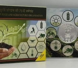 India Commemorative 75th Anniversary of Food & Agriculture Organization obverse
