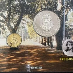 India Commemorative RABINDRANATH TAGORE 150TH BIRTH ANNIVERSARY obverse