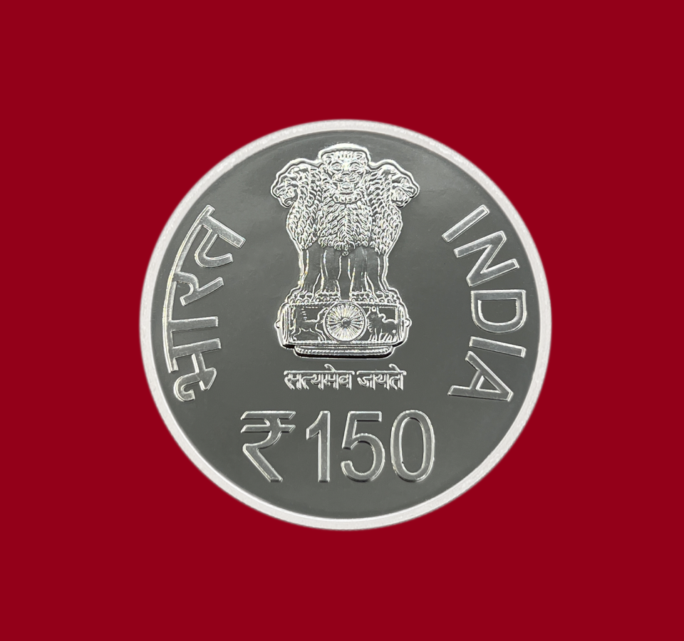 150 Rupees - India Meteorological Department, Silver Coin thumbnail 3
