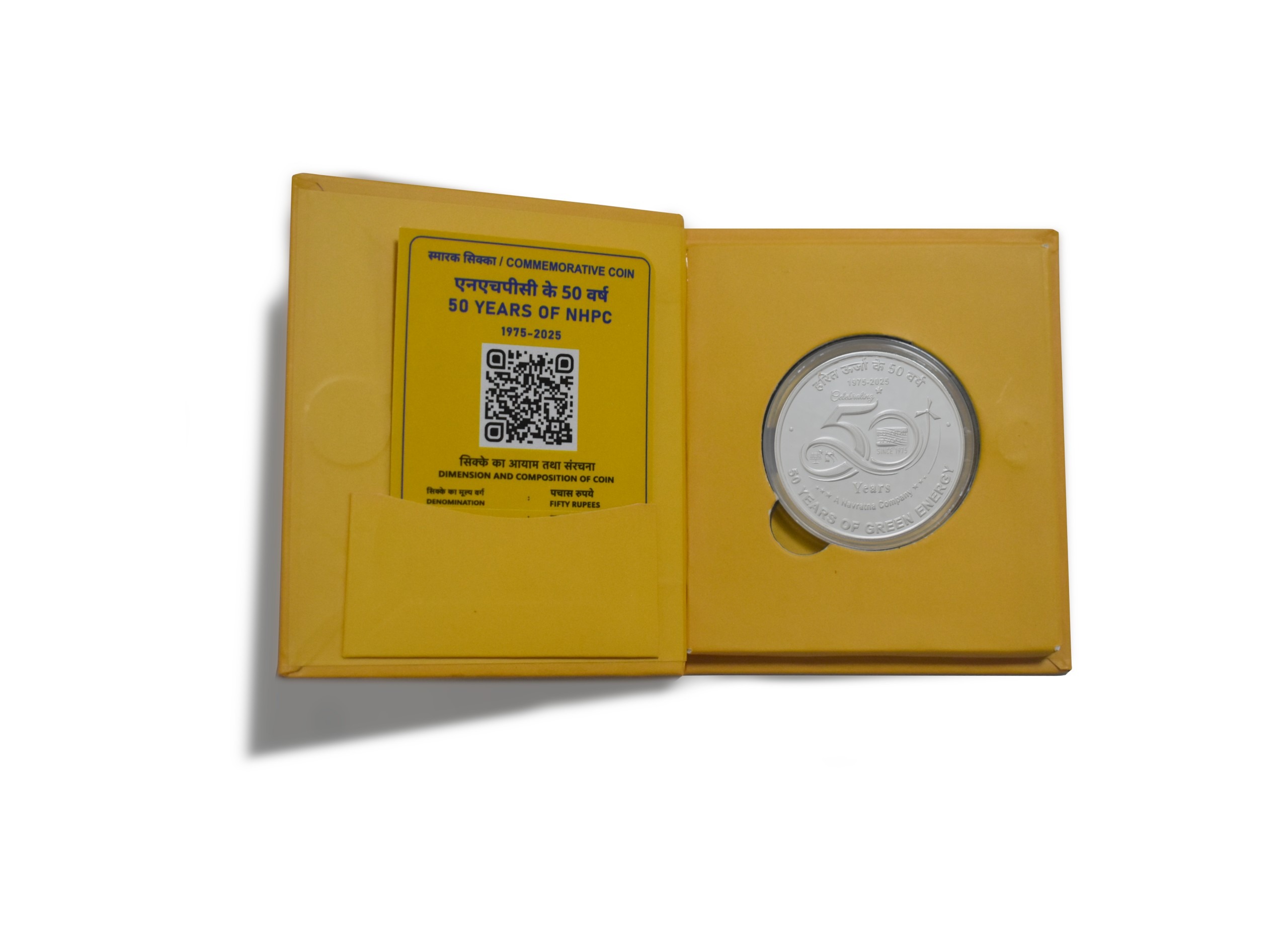 50 Years of NHPC Limited, ₹50 Silver Proof Coin thumbnail 6