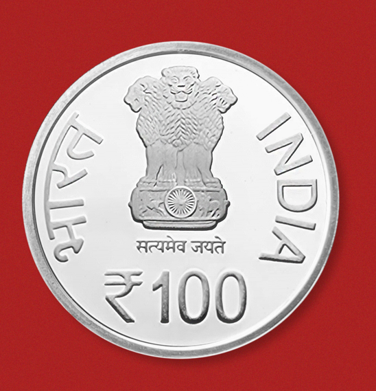 100 Rupees - International Year Of The Child- Piedfort, Silver Coin obverse