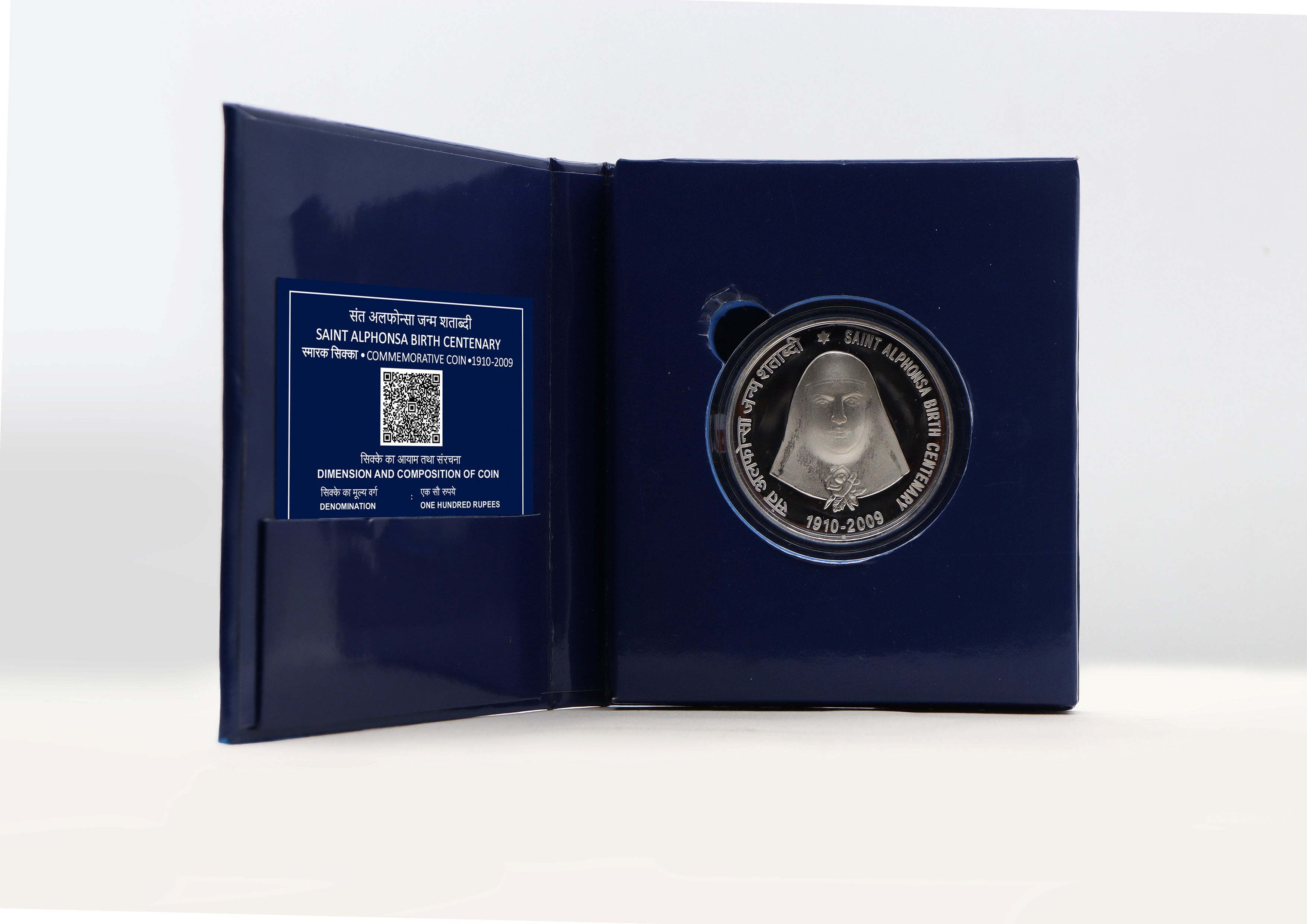 India Commemorative Saint Alphonsa Birth Centenary reverse