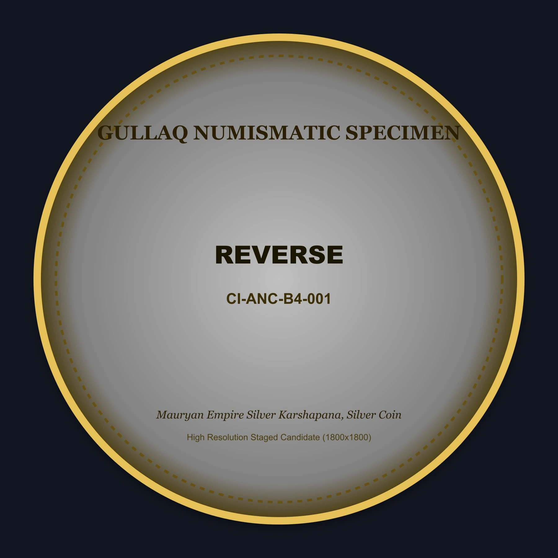 Mauryan Empire Silver Karshapana, Silver Coin reverse