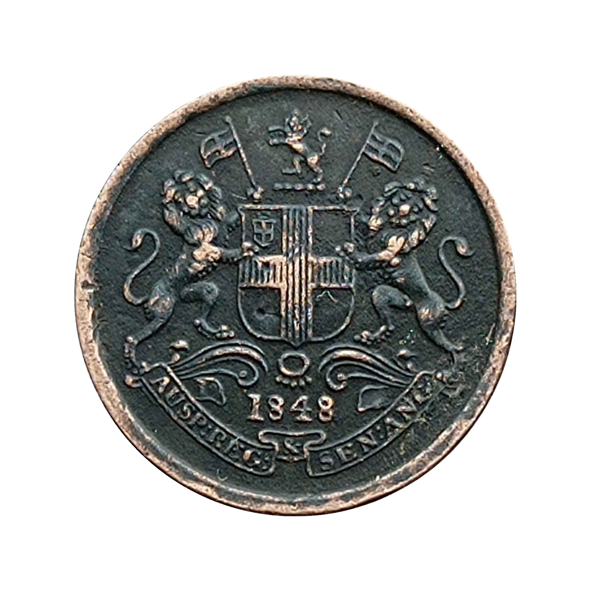 1/12 Anna East India Company Key Date 1848 Copper Coin, British India Uniform Coinage, Collectable