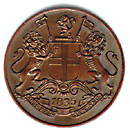 1/4 Anna (William Iv), Bronze Coin reverse